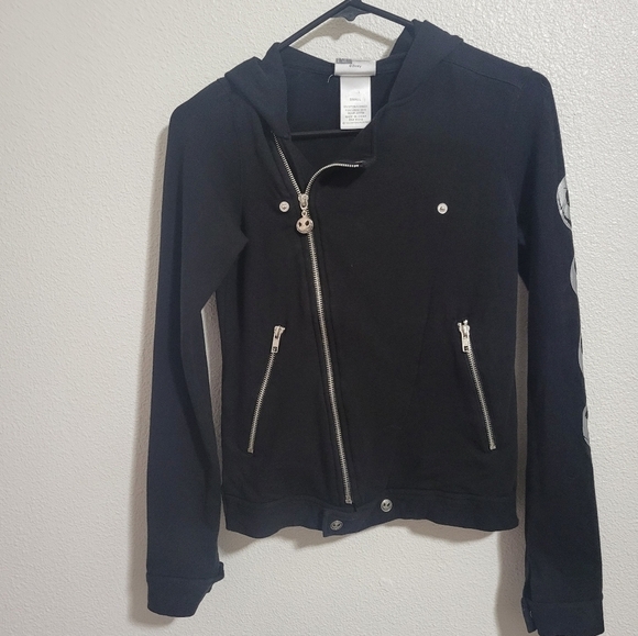 Walt Disney World Resort Jack Skeleton moto style hoodie jacket size small - Picture 1 of 16
